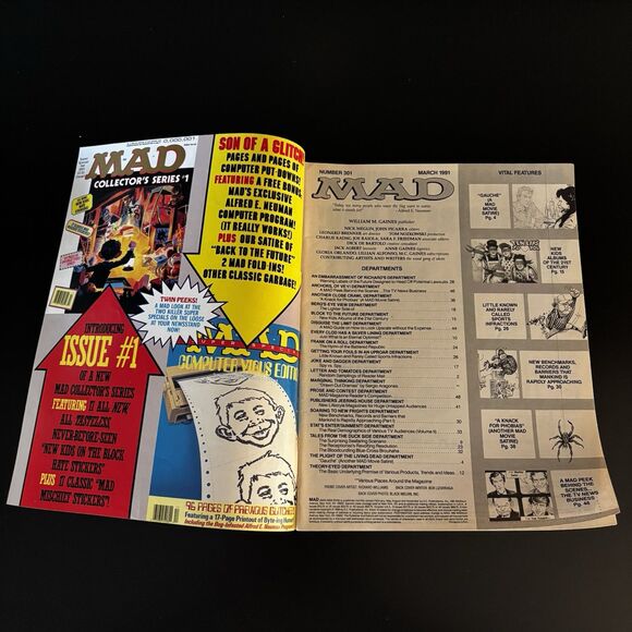 Mad Magazine March 1991 Number 301 NKOTB New Kids on the Block Vintage - Picture 2 of 3